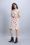 Zivame Garfield Knit Cotton Loungewear Dress - Pink Dogwood — thumbnail 3